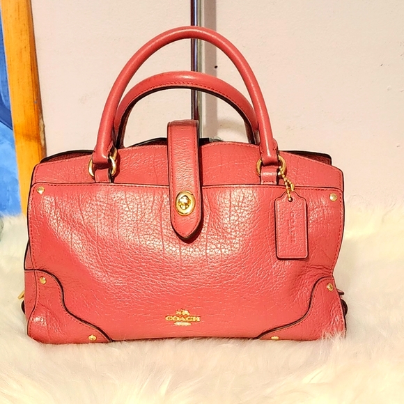 Coach Handbags - Coach Mercer Leather Handbag Pink